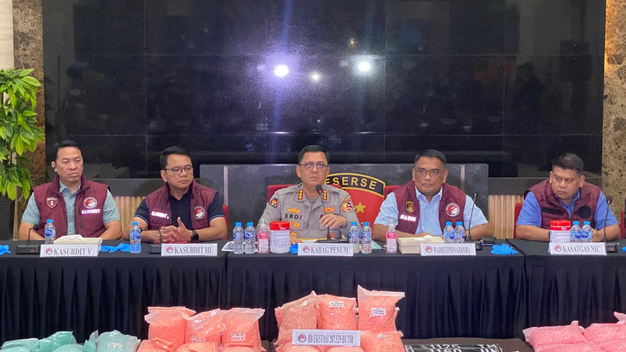 Pengungkapan Pemilik Ekstasi di Tol Lampung, Bareskrim Polri Tetapkan MR sebagai Tersangka